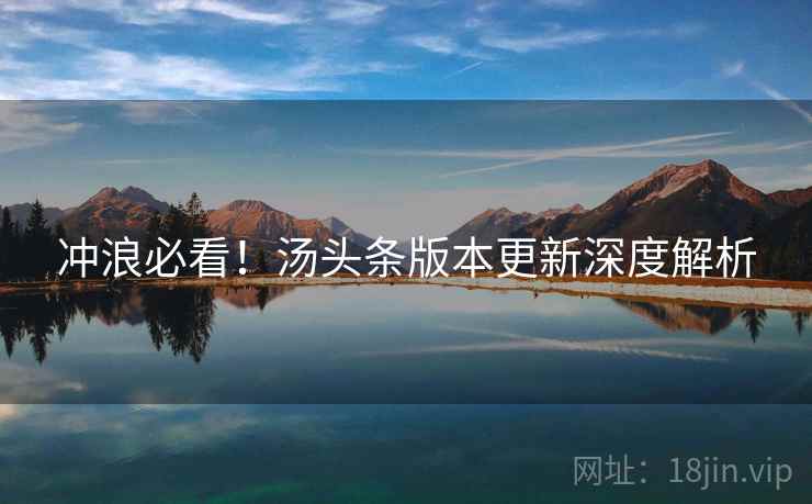 冲浪必看！汤头条版本更新深度解析