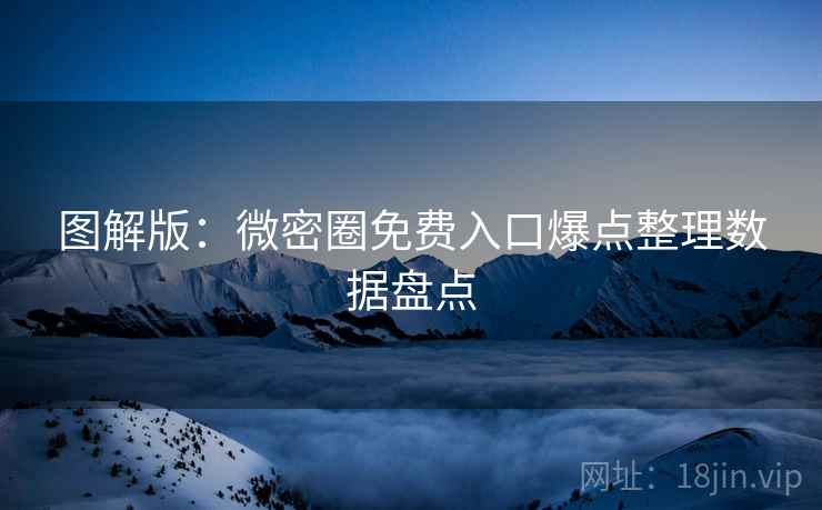 图解版：微密圈免费入口爆点整理数据盘点