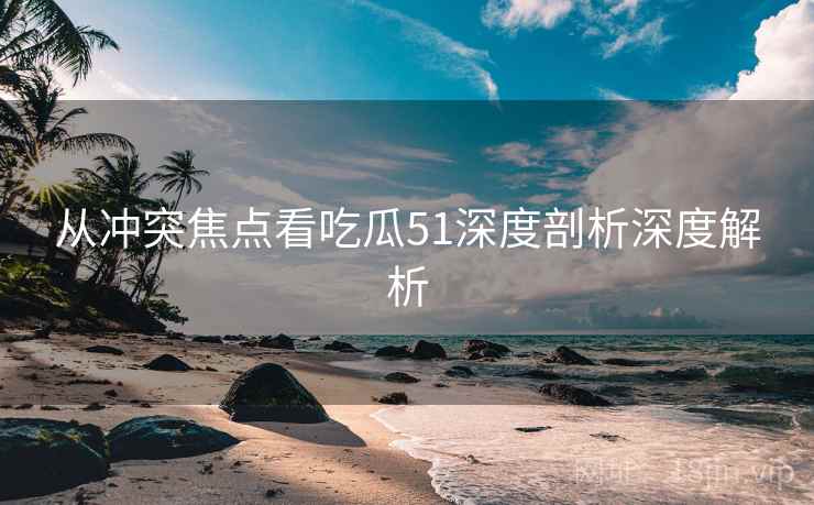 从冲突焦点看吃瓜51深度剖析深度解析